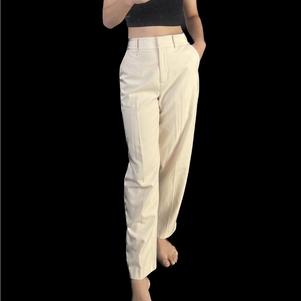 Oak + Fort Wide Leg Trousers (Cream)